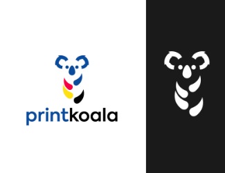 Projekt logo dla firmy Printkoala | Projektowanie logo